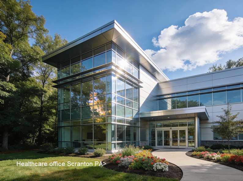 Healthcare facility construction in Hazleton, Pennsylvania