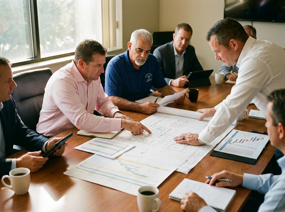 Medical construction planning and budgeting meeting in Bethlehem Pennsylvania.